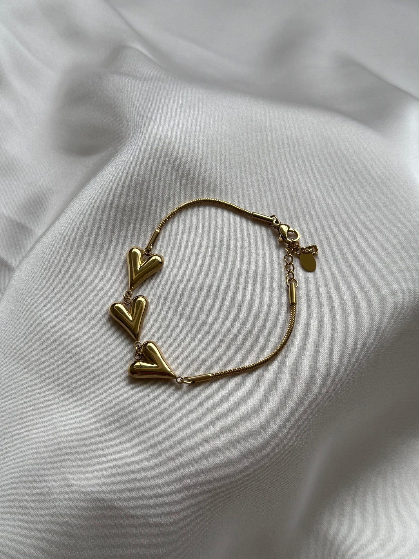 Triple Hearts Bracelet