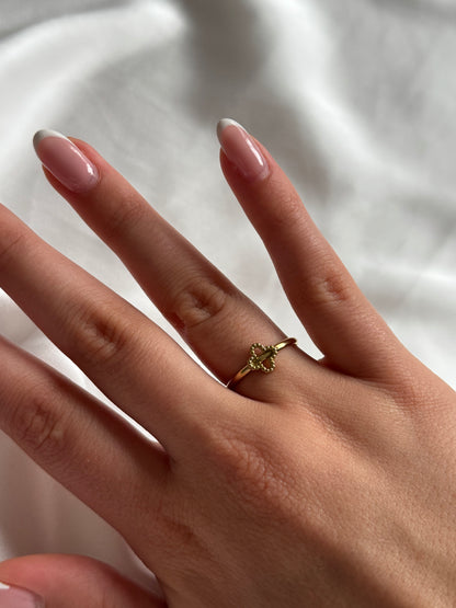 Golden Clover Ring