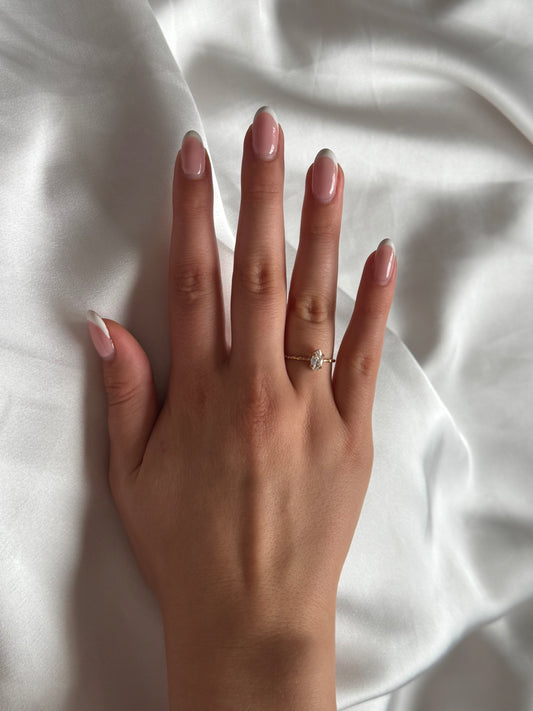 Oval Sparkle Ring