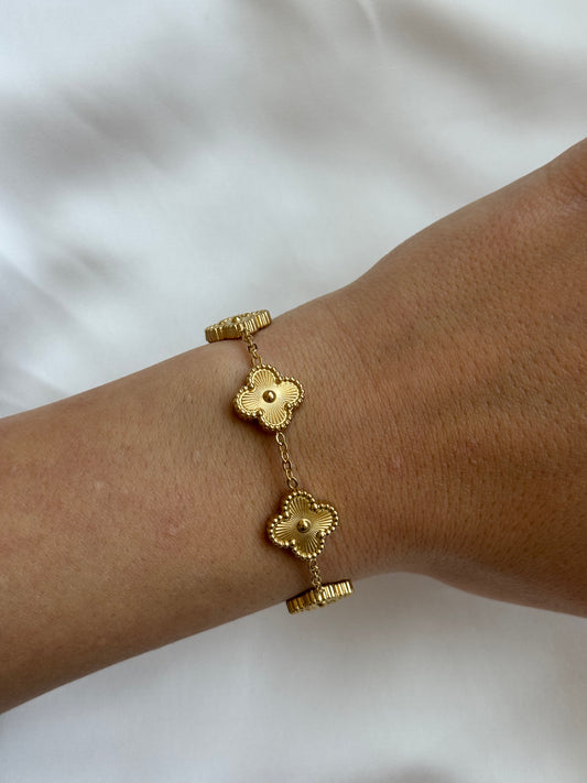 Sunset clover bracelet