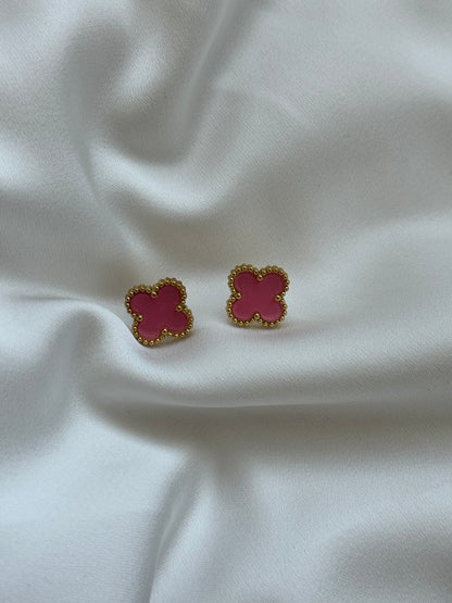 Blush clover earring