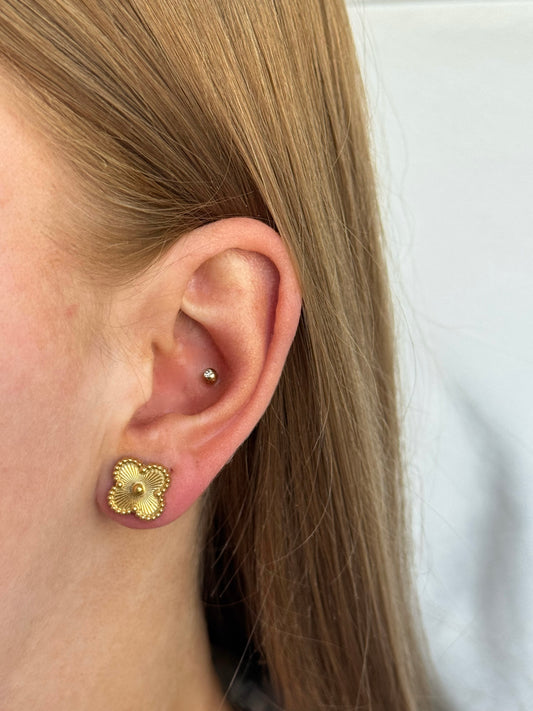 Sunset clover earring